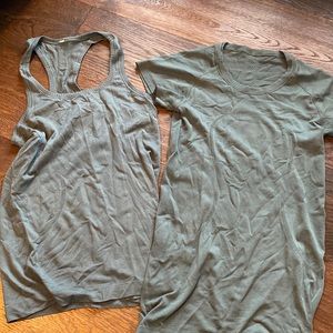 Lululemon green top bundle